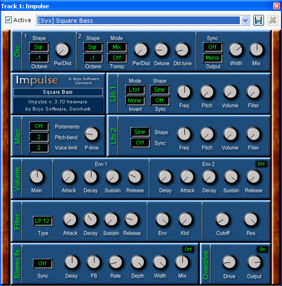 Acoustica Mixcraft 4 Impulse Synthesizer