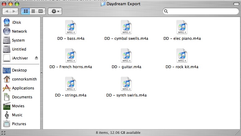 Folder of Exported Files