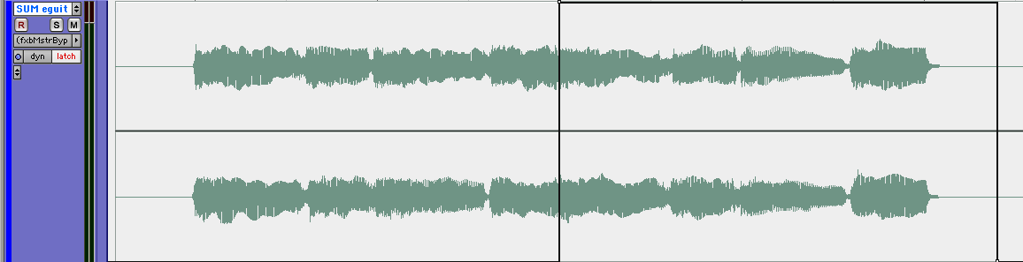 Bypassing the EQ effect We are looking at the automation channel for the EQ