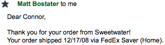 PT 8 Shipping Confirmation